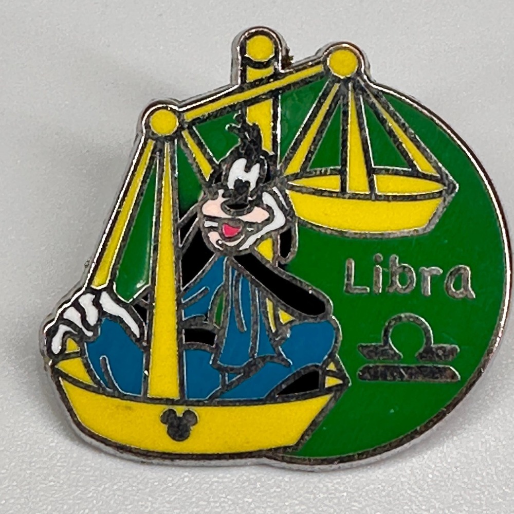 Goofy Libra Zodiac Sign Disney Pin Trading Hidden Mickey 7 of 12
